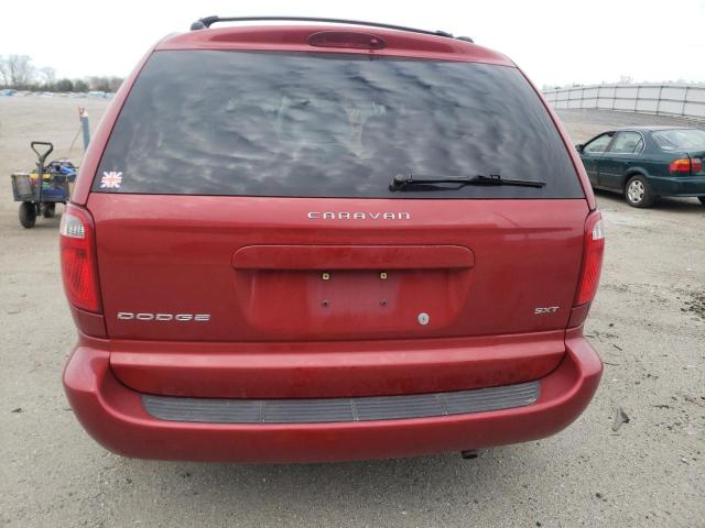 1D4GP45R17B183046 - 2007 DODGE CARAVAN SXT RED photo 6