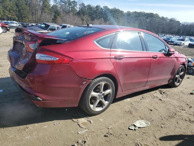 3FA6P0H70ER205726 - 2014 FORD FUSION SE RED photo 3