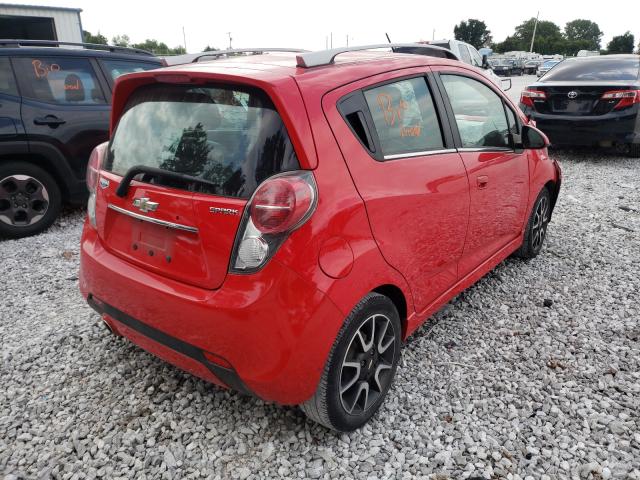 KL8CF6S97DC509820 - 2013 CHEVROLET SPARK 2LT RED photo 4