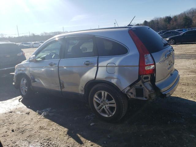 5J6RE4H77AL065388 - 2010 HONDA CR-V EXL SILVER photo 2