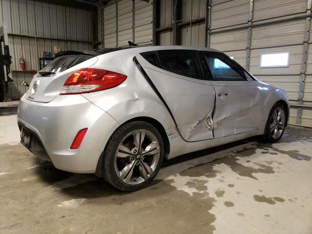 KMHTC6AD5HU314896 - 2017 HYUNDAI VELOSTER SILVER photo 3