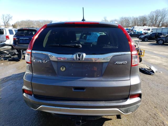 5J6RM4H74GL010196 - 2016 HONDA CR-V EXL GRAY photo 6