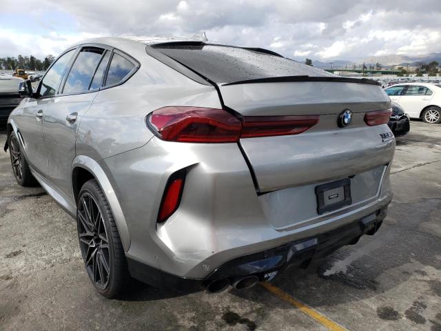 5YMCY0C00M9H31282 - 2021 BMW X6 M GRAY photo 2