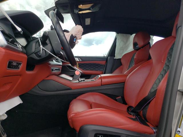 5YMCY0C00M9H31282 - 2021 BMW X6 M GRAY photo 7