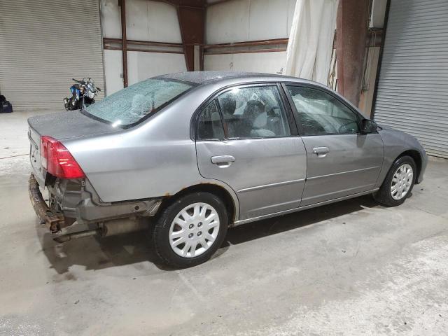 2HGES16555H512785 - 2005 HONDA CIVIC LX GRAY photo 3