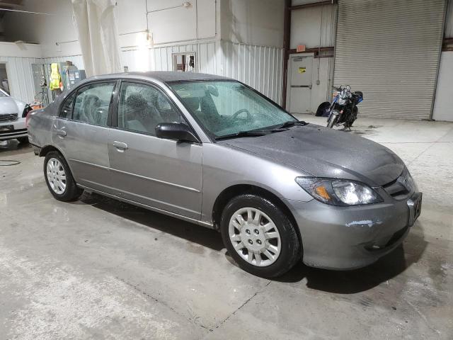 2HGES16555H512785 - 2005 HONDA CIVIC LX GRAY photo 4