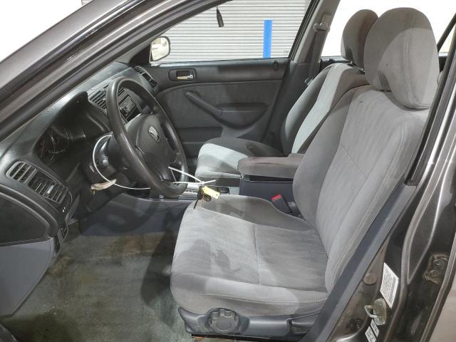 2HGES16555H512785 - 2005 HONDA CIVIC LX GRAY photo 7