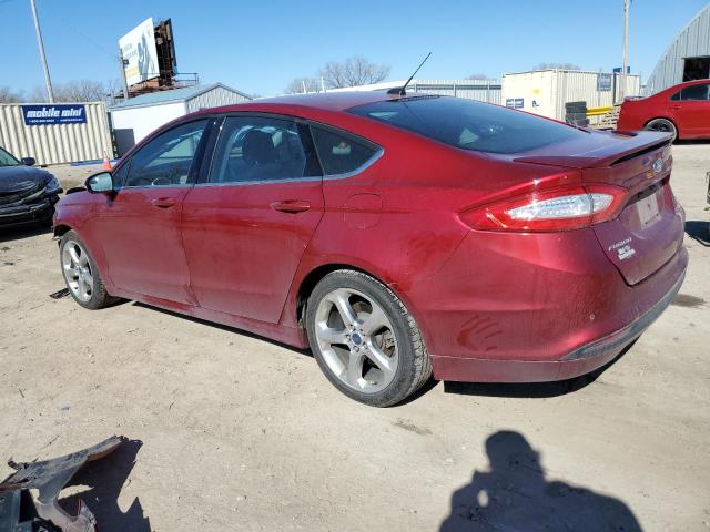 3FA6P0HR0DR201501 - 2013 FORD FUSION SE RED photo 2