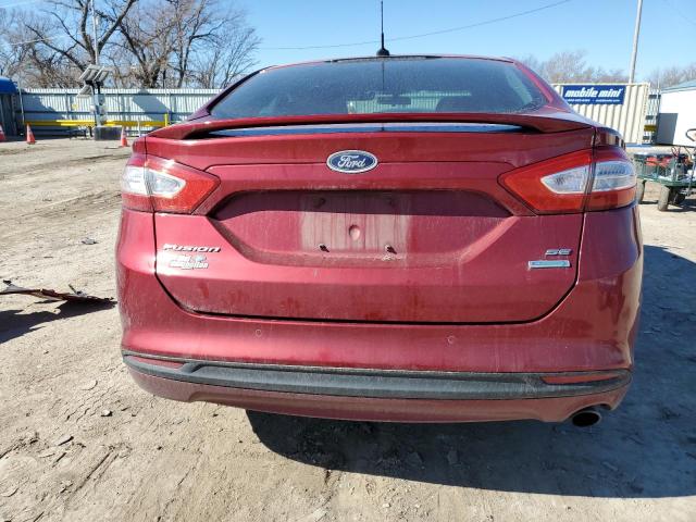 3FA6P0HR0DR201501 - 2013 FORD FUSION SE RED photo 6