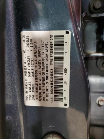 1HGCM66587A005833 - 2007 HONDA ACCORD EX GRAY photo 13