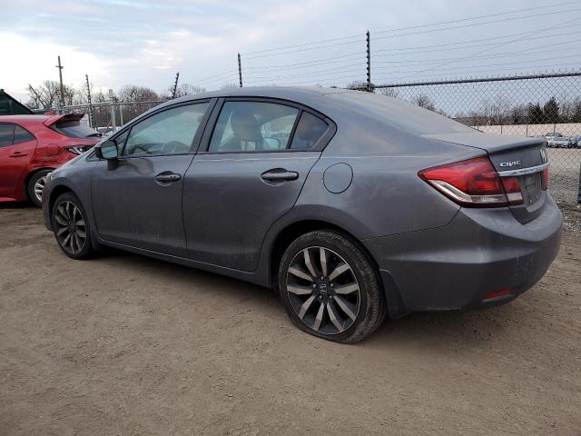 2HGFB2F92EH520873 - 2014 HONDA CIVIC EXL GRAY photo 2