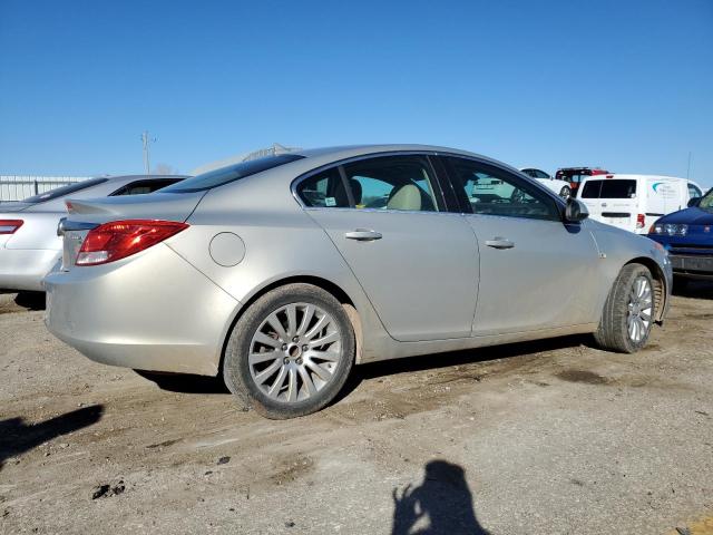 W04GP5EC0B1120981 - 2011 BUICK REGAL CXL SILVER photo 3