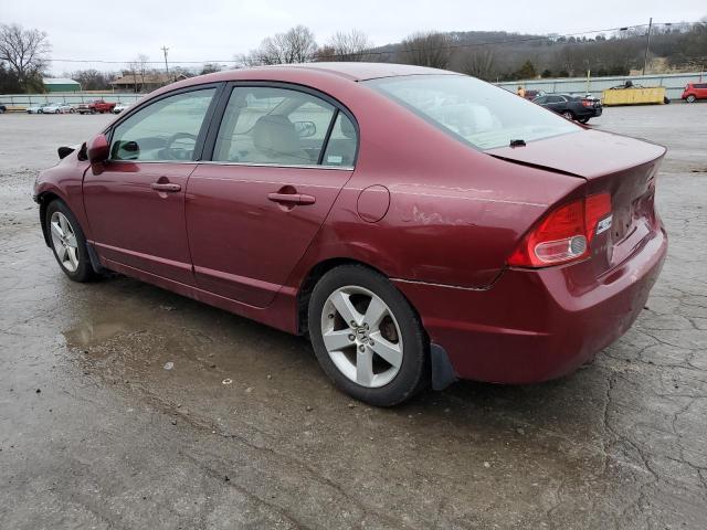 1HGFA16867L000346 - 2007 HONDA CIVIC EX RED photo 2