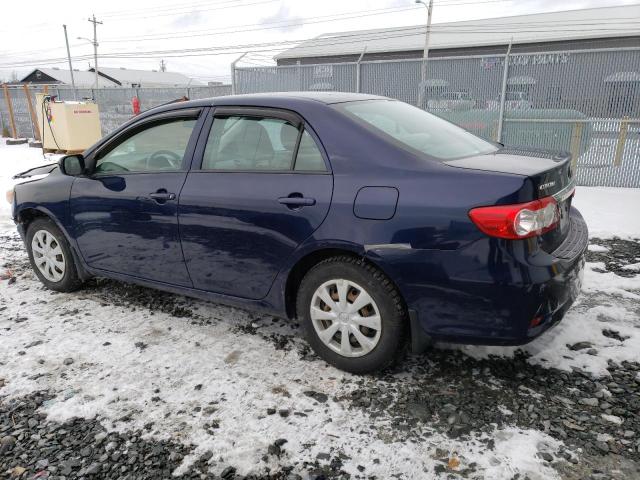 2T1BU4EE1BC725057 - 2011 TOYOTA COROLLA BASE BLUE photo 2