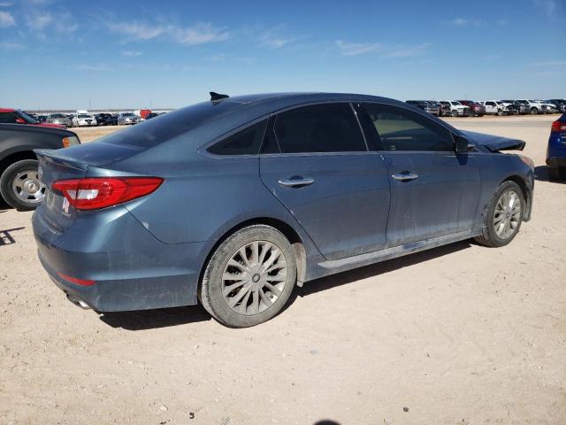 5NPE34AF0FH117127 - 2015 HYUNDAI SONATA SPORT BLUE photo 3