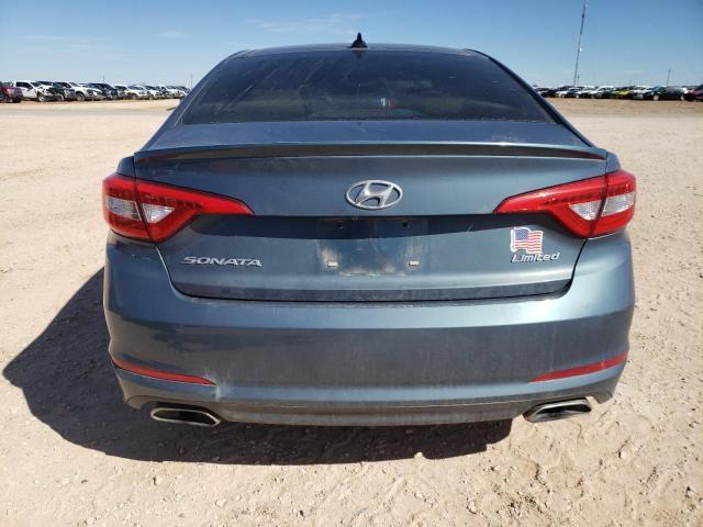 5NPE34AF0FH117127 - 2015 HYUNDAI SONATA SPORT BLUE photo 6