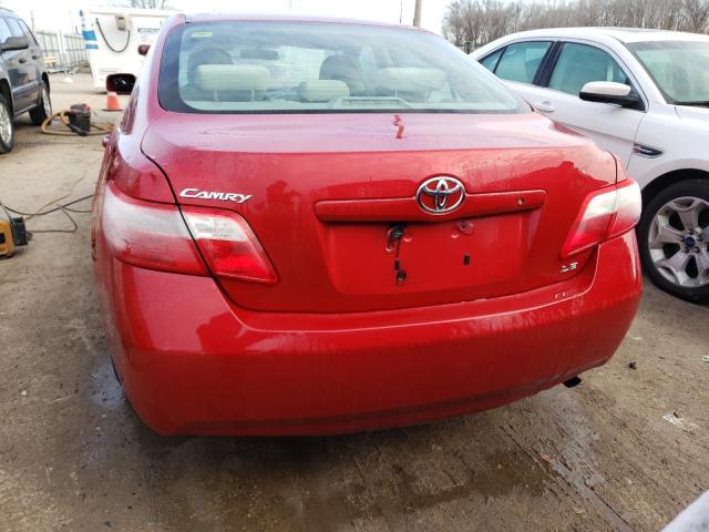 4T4BE46K68R040759 - 2008 TOYOTA CAMRY CE RED photo 6