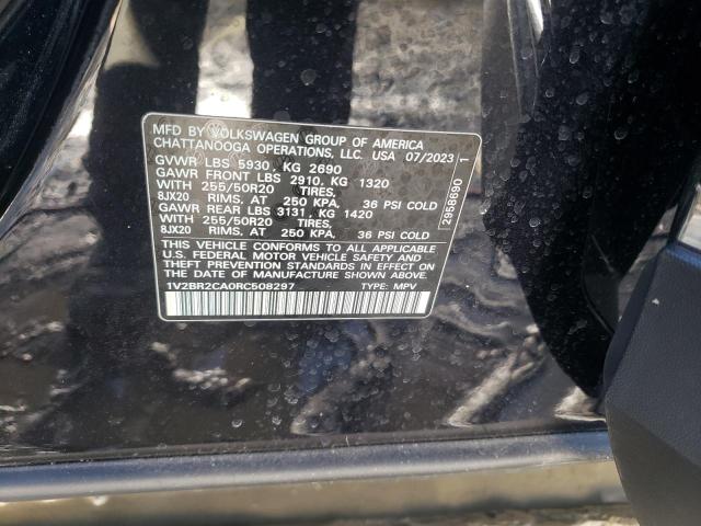 1V2BR2CA0RC508297 - 2024 VOLKSWAGEN ATLAS SEL BLACK photo 13
