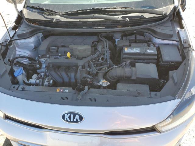 3KPA24AD0ME372989 - 2021 KIA RIO LX SILVER photo 11