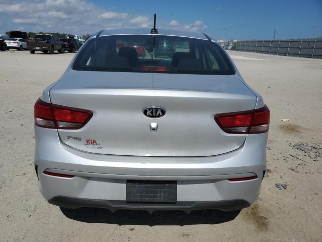 3KPA24AD0ME372989 - 2021 KIA RIO LX SILVER photo 6