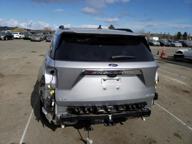 1FMSK8DH4NGA15256 - 2022 FORD EXPLORER XLT SILVER photo 6