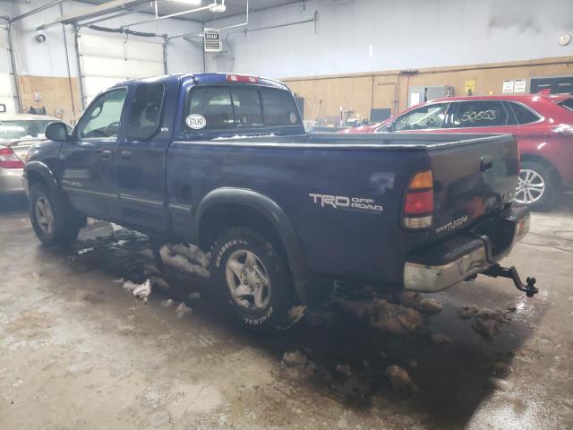5TBBT441X1S216858 - 2001 TOYOTA TUNDRA ACCESS CAB ლურჯი ფოტო 2