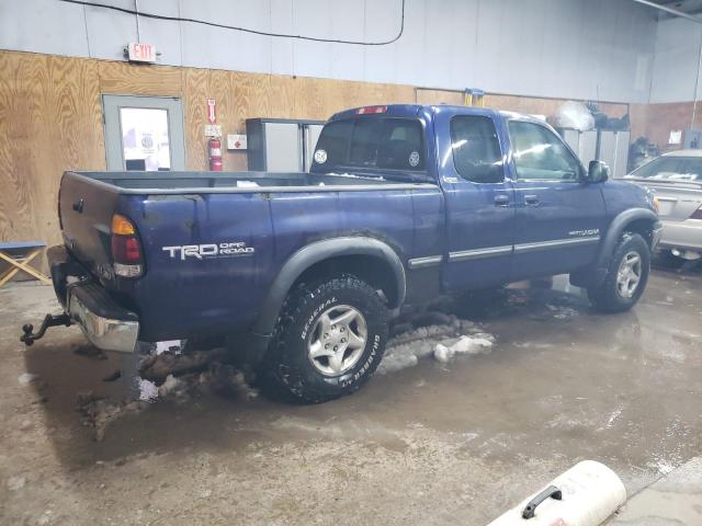 5TBBT441X1S216858 - 2001 TOYOTA TUNDRA ACCESS CAB ლურჯი ფოტო 3