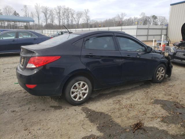 KMHCT4AE0EU754579 - 2014 HYUNDAI ACCENT GLS BLACK photo 3