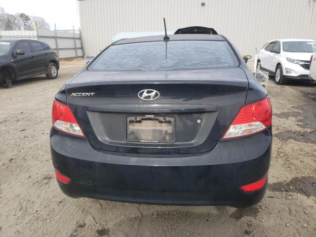 KMHCT4AE0EU754579 - 2014 HYUNDAI ACCENT GLS BLACK photo 6