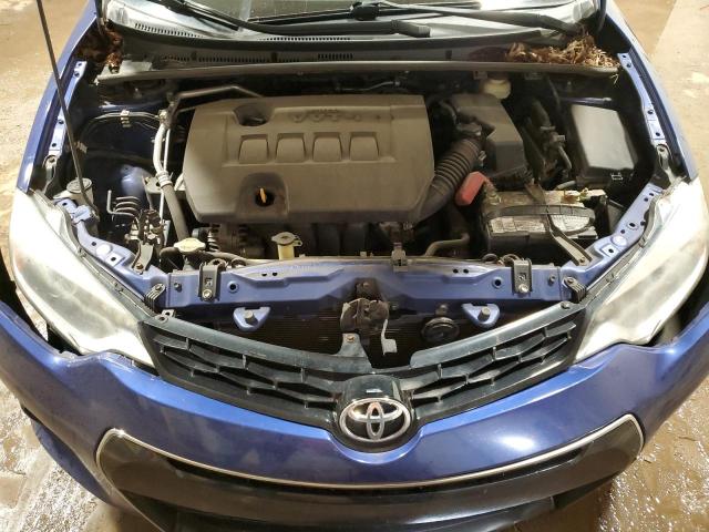 2T1BURHE0FC399055 - 2015 TOYOTA COROLLA L BLUE photo 11