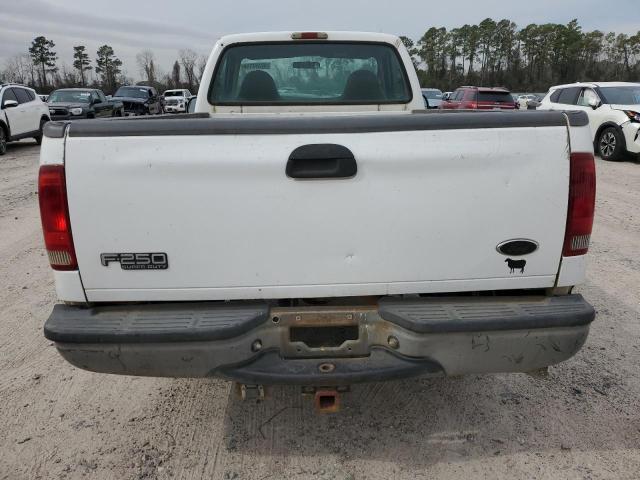 1FTNF20L71EA87328 - 2001 FORD F250 SUPER DUTY WHITE photo 6