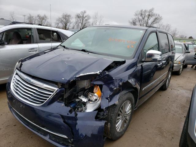 2C4RC1CGXDR647546 - 2013 CHRYSLER TOWN & COU TOURING L BLUE photo 1