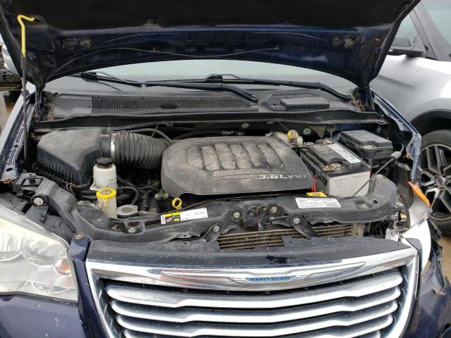 2C4RC1CGXDR647546 - 2013 CHRYSLER TOWN & COU TOURING L BLUE photo 11