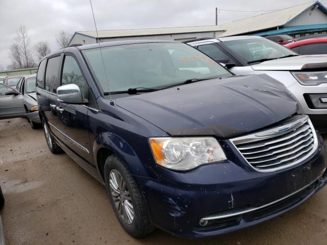 2C4RC1CGXDR647546 - 2013 CHRYSLER TOWN & COU TOURING L BLUE photo 4