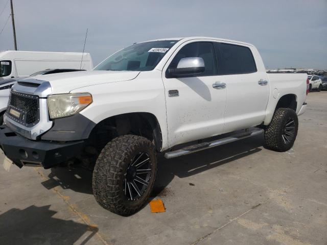 5TFAW5F13EX329354 - 2014 TOYOTA TUNDRA CREWMAX PLATINUM WHITE photo 1