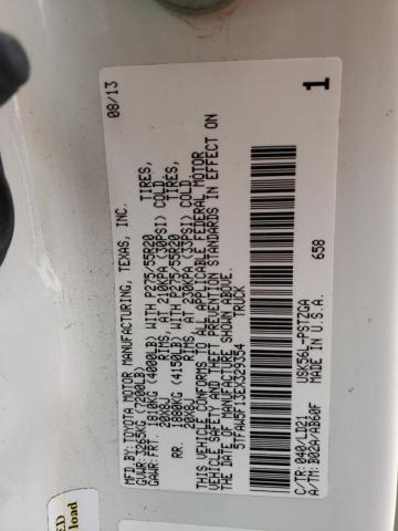 5TFAW5F13EX329354 - 2014 TOYOTA TUNDRA CREWMAX PLATINUM Ağ foto 12