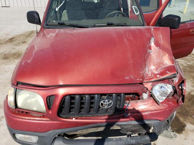 5TEGN92N04Z418531 - 2004 TOYOTA TACOMA DOUBLE CAB PRERUNNER BURGUNDY photo 11
