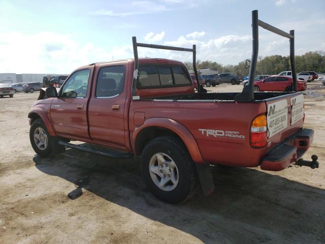 5TEGN92N04Z418531 - 2004 TOYOTA TACOMA DOUBLE CAB PRERUNNER BURGUNDY photo 2