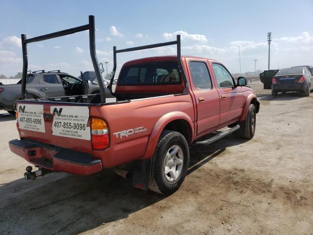 5TEGN92N04Z418531 - 2004 TOYOTA TACOMA DOUBLE CAB PRERUNNER BURGUNDY photo 3