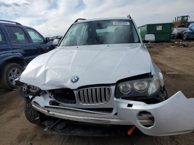 WBXPC93468WJ10491 - 2008 BMW X3 3.0SI SILVER photo 5