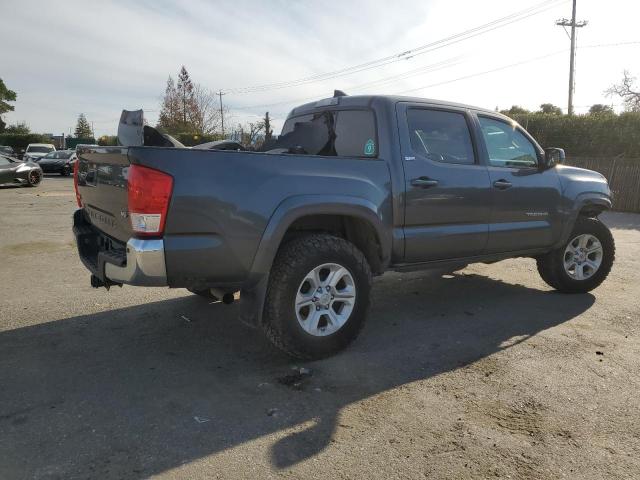 3TMCZ5AN1GM035549 - 2016 TOYOTA TACOMA DOUBLE CAB GRAY photo 3