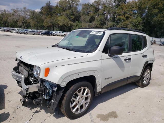 ZACNJCAB3MPM33930 - 2021 JEEP RENEGADE SPORT WHITE photo 1