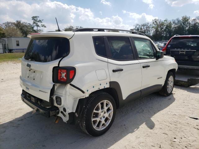 ZACNJCAB3MPM33930 - 2021 JEEP RENEGADE SPORT Սպիտակ լուսանկար 3