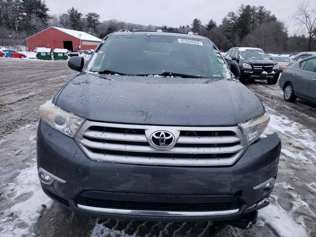 5TDBK3EH7BS085809 - 2011 TOYOTA HIGHLANDER BASE GRAY photo 5