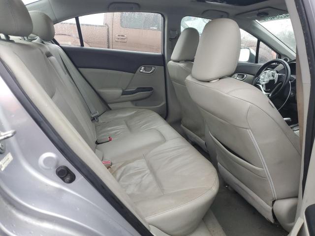 19XFB2F91CE007895 - 2012 HONDA CIVIC EXL ვერცხლისფერი ფოტო 10