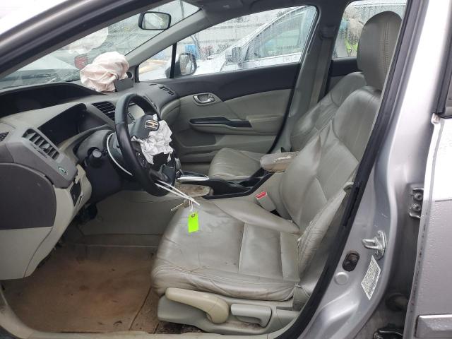 19XFB2F91CE007895 - 2012 HONDA CIVIC EXL ვერცხლისფერი ფოტო 7