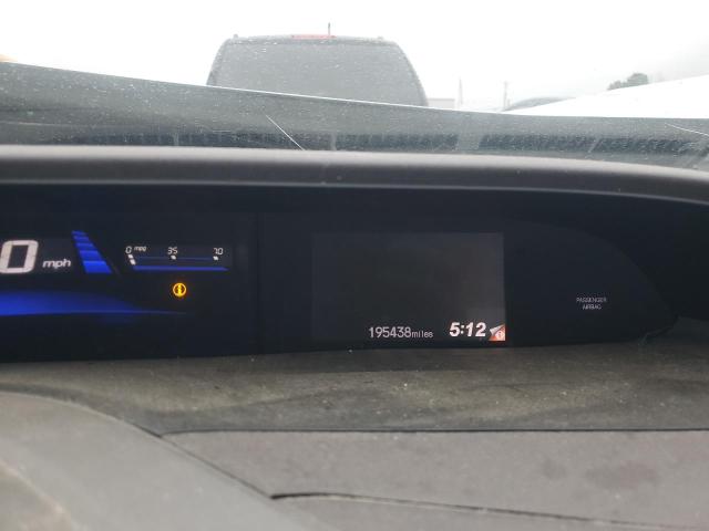 19XFB2F91CE007895 - 2012 HONDA CIVIC EXL ვერცხლისფერი ფოტო 9