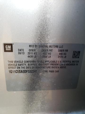 1G11C5SA0DF332241 - 2013 CHEVROLET MALIBU 1LT BEIGE photo 13