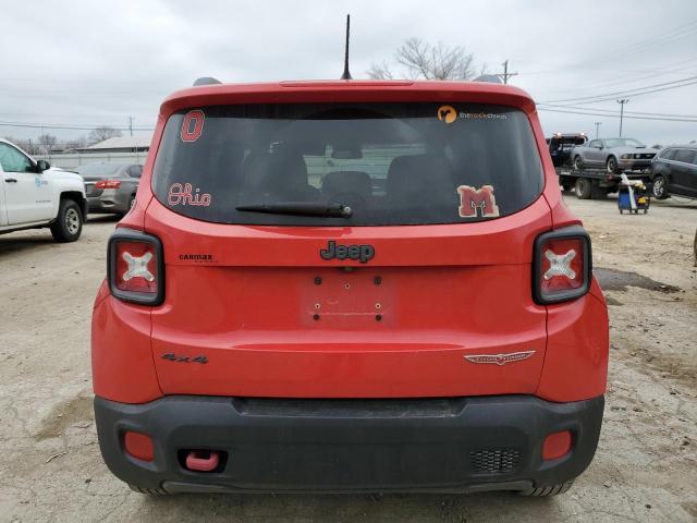 ZACCJBCT4FPC06825 - 2015 JEEP RENEGADE TRAILHAWK RED photo 6