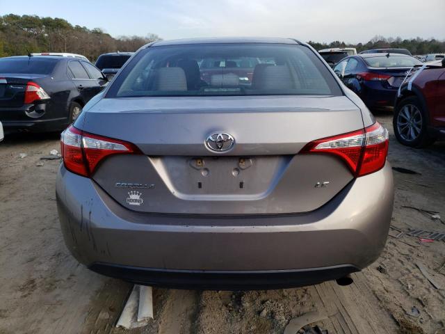 2T1BURHE7FC269385 - 2015 TOYOTA COROLLA L GRAY photo 6